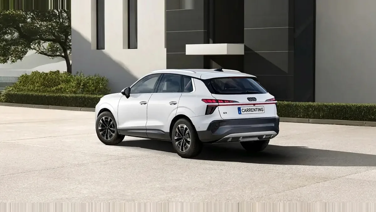 Audi Q3 Advanced TDI 110 kW S Tronic en renting en Barcelona — Delantera