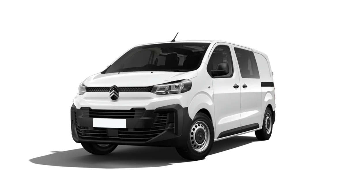 Citroën Jumpy Doble Cabina Plegable Talla M BlueHDi 120 S&S en renting en Barcelona — Lateral
