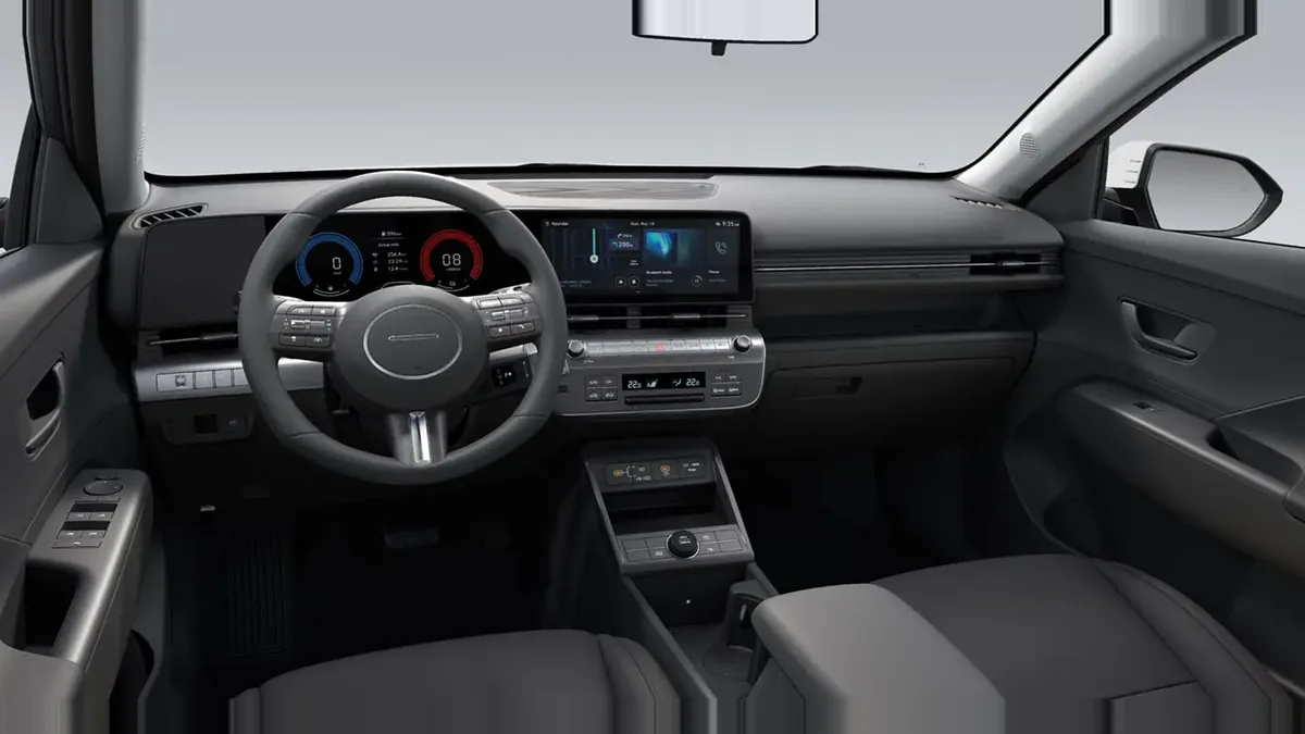 Hyundai Kona HEV 1.6GDI 138CV DT Maxx GA en renting en Barcelona — Delantera